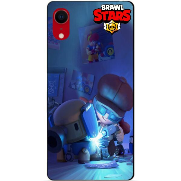 

Силиконовый бампер чехол Candy для Iphone XR с рисунком Бравл Старс Роборубка Джесси
