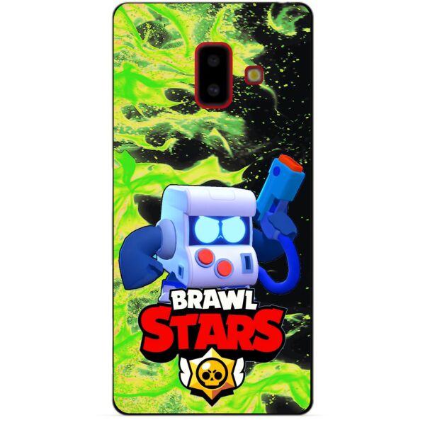 

Силиконовый бампер чехол Candy для Samsung J6 Plus Galaxy J610 с Героем Brawl Stars 8-Бит
