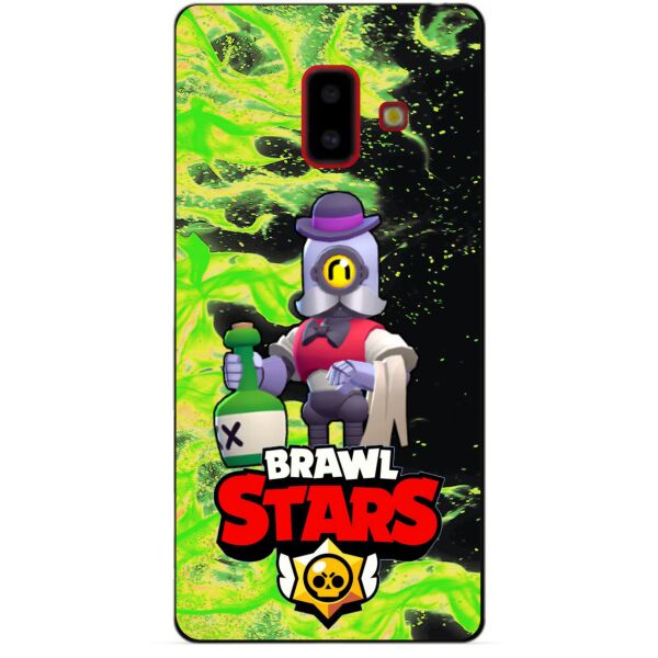 

Силиконовый бампер чехол Candy для Samsung J6 Plus Galaxy J610 с Героем Brawl Stars Барли