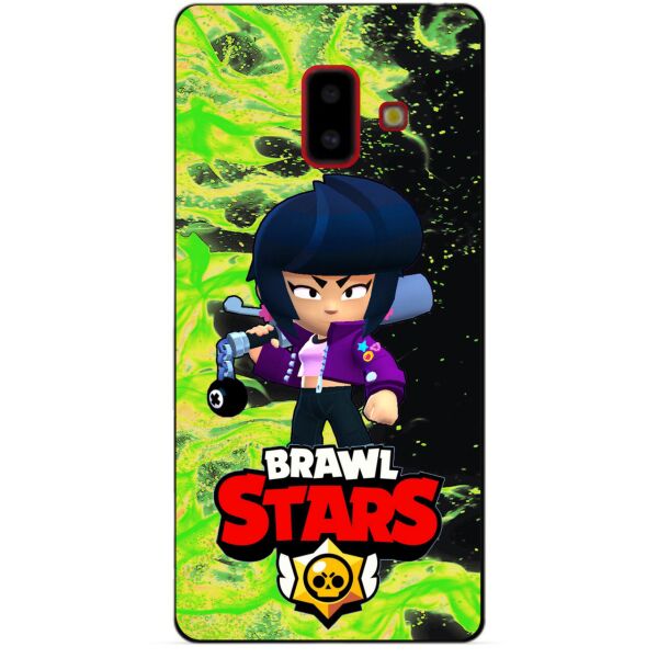

Силиконовый бампер чехол Candy для Samsung J6 Plus Galaxy J610 с Героем Brawl Stars Биби