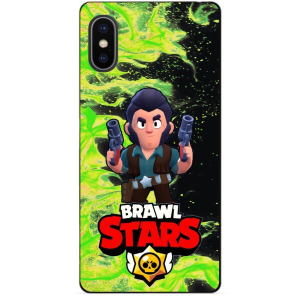 

Силиконовый бампер чехол Candy для Iphone XS Max с Героем Brawl Stars Кольт