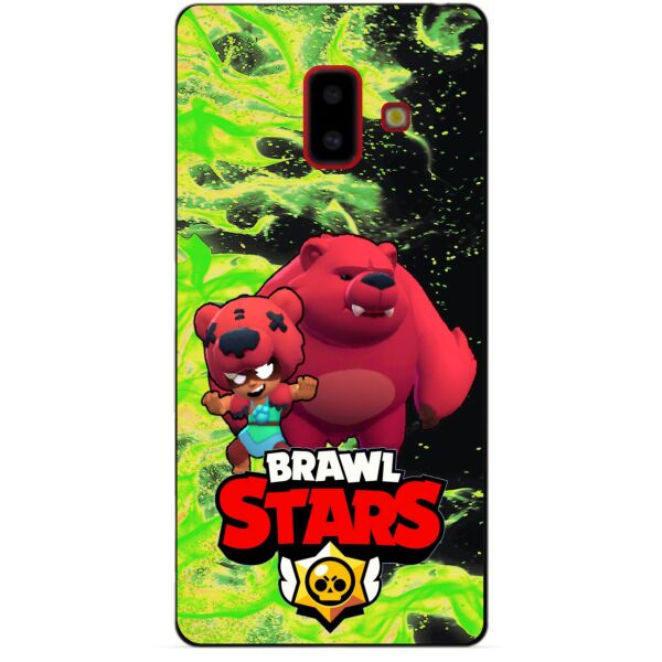

Силиконовый бампер чехол Candy для Samsung J6 Plus Galaxy J610 с Героем Brawl Stars Нита мишка