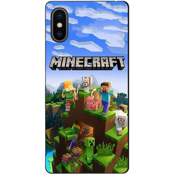

Силиконовый бампер чехол Candy для Iphone XS Max с рисунком Minecraft