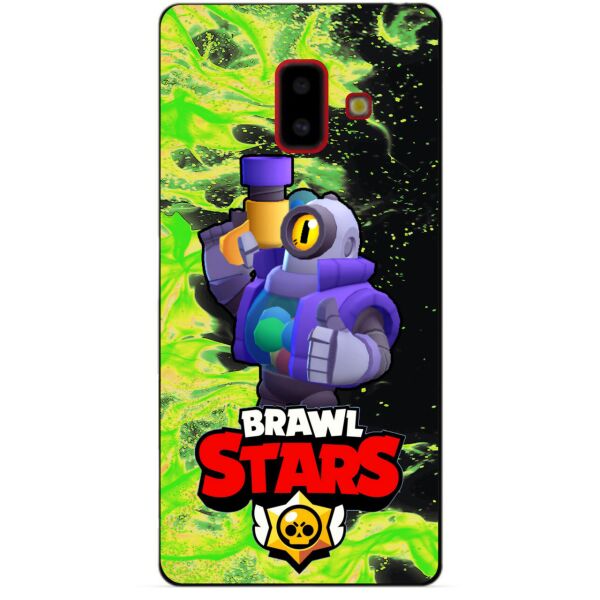 

Силиконовый бампер чехол Candy для Samsung J6 Plus Galaxy J610 с Героем Brawl Stars Рико