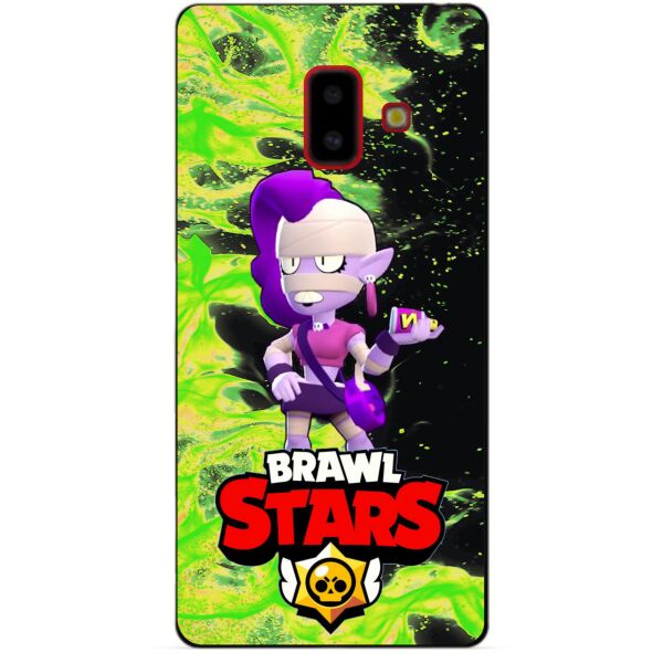 

Силиконовый бампер чехол Candy для Samsung J6 Plus Galaxy J610 с Героем Brawl Stars Эмз