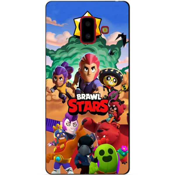 

Силиконовый бампер чехол Candy для Samsung J6 Plus Galaxy J610 с рисунком Brawl Stars