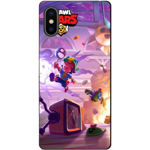 

Силиконовый бампер чехол Candy для Iphone XS Max с рисунком Бравл Старс Парк старр Сэнди