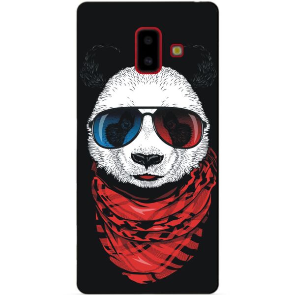 

Силиконовый бампер чехол Candy для Samsung J6 Plus Galaxy J610 с рисунком Панда