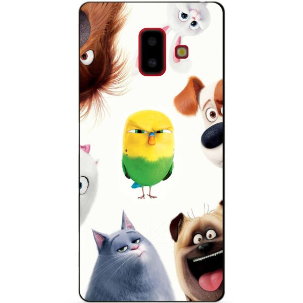 

Силиконовый бампер чехол Candy для Samsung J6 Plus Galaxy J610 с рисунком Тайная Жизнь Домашних Животных