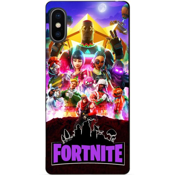 

Силиконовый бампер чехол Candy для Iphone XS с рисунком Fortnite Фортнайт
