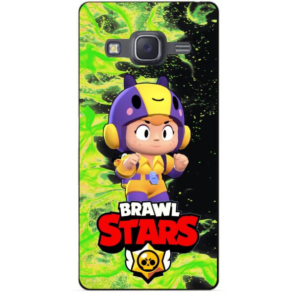 

Силиконовый бампер чехол Candy для Samsung J7 2015 Galaxy J700 с Героем Brawl Stars Беа