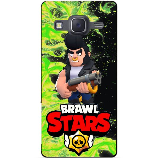 

Силиконовый бампер чехол Candy для Samsung J7 2015 Galaxy J700 с Героем Brawl Stars Булл