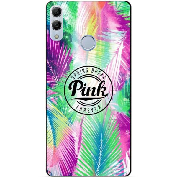 

Бампер силиконовый чехол Candy для Huawei Honor 10 Lite Перья Pink