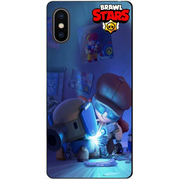 

Силиконовый бампер чехол Candy для Iphone XS с рисунком Бравл Старс Роборубка Джесси