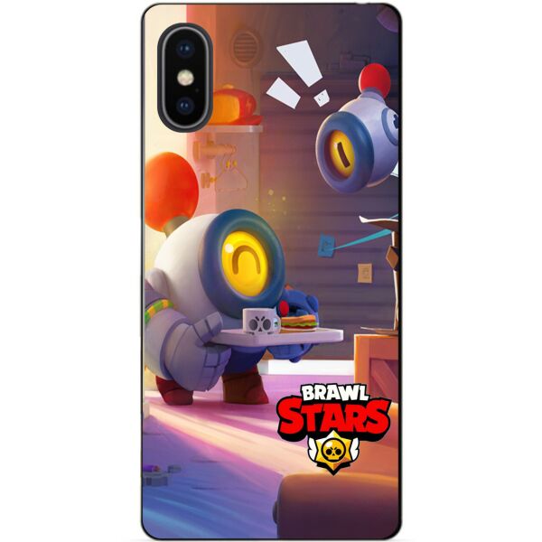 

Силиконовый бампер чехол Candy для Iphone XS с рисунком Бравл Старс Столкновение Нани