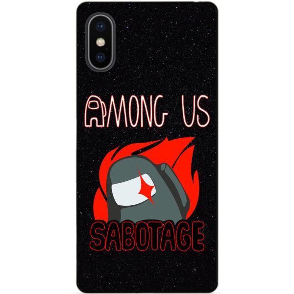 

Силиконовый бампер чехол Candy для Iphone XS с рисунком Саботаж Among Us