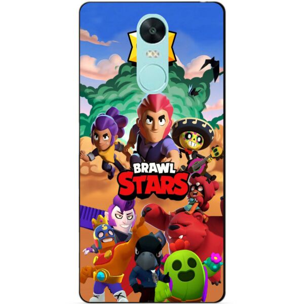 

Силиконовый бампер чехол Candy для Lenovo K6 Note с рисунком Brawl Stars