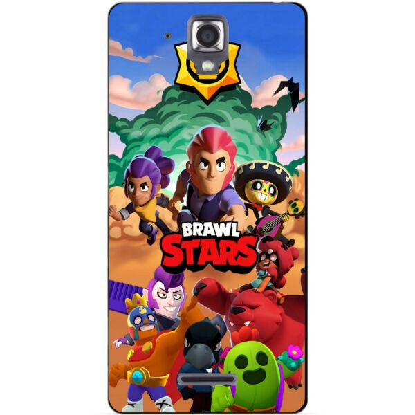 

Силиконовый бампер чехол Candy для Lenovo S8 S898t с рисунком Brawl Stars