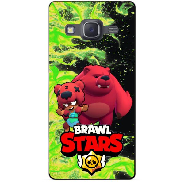 

Силиконовый бампер чехол Candy для Samsung J7 2015 Galaxy J700 с Героем Brawl Stars Нита Мишка