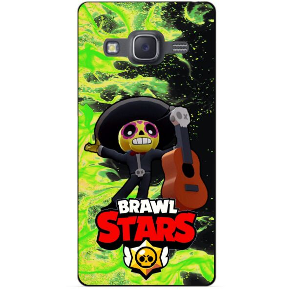 

Силиконовый бампер чехол Candy для Samsung J7 2015 Galaxy J700 с Героем Brawl Stars Поко