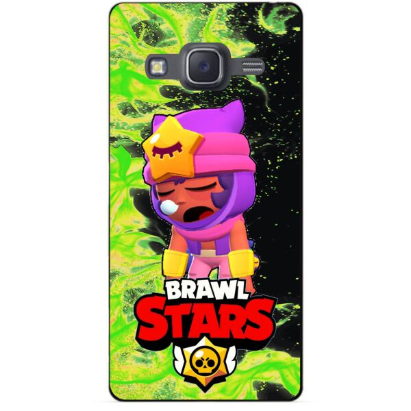 

Силиконовый бампер чехол Candy для Samsung J7 2015 Galaxy J700 с Героем Brawl Stars Сэнди