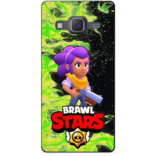 

Силиконовый бампер чехол Candy для Samsung J7 2015 Galaxy J700 с Героем Brawl Stars Шелли