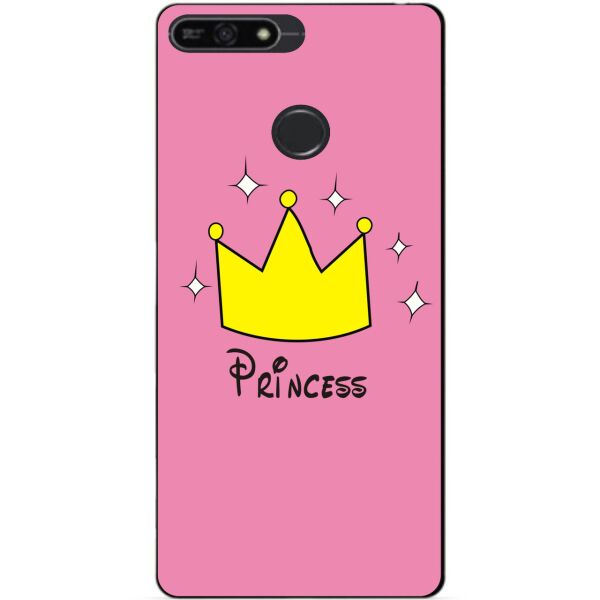 

Бампер силиконовый чехол Candy для Huawei Honor 7a Pro с рисунком Princess