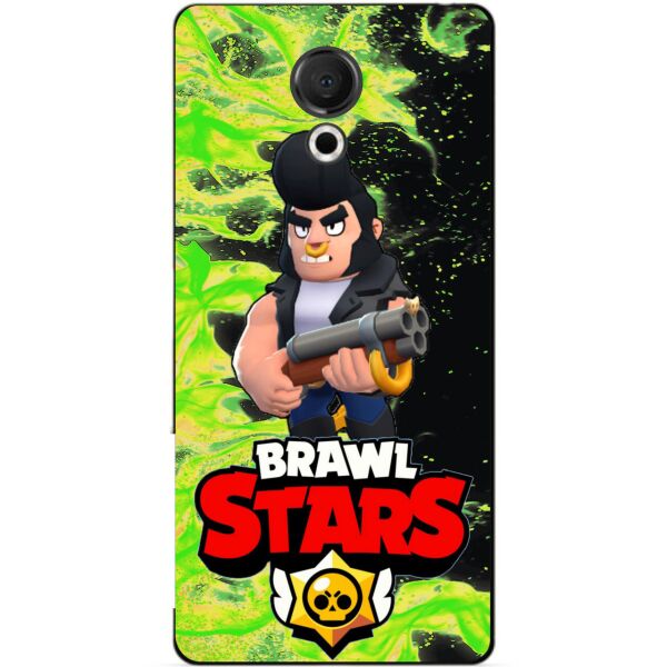 

Силиконовый бампер чехол Candy для Meizu 15 Lite с Героем Brawl Stars Булл