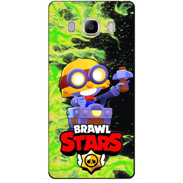 

Силиконовый бампер чехол Candy для Samsung J7 2016 Galaxy J710 героем Brawl Stars Карл