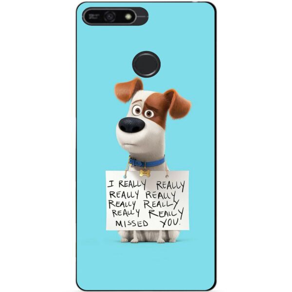 

Бампер силиконовый чехол Candy для Huawei Honor 7a Pro с рисунком Пес Макс
