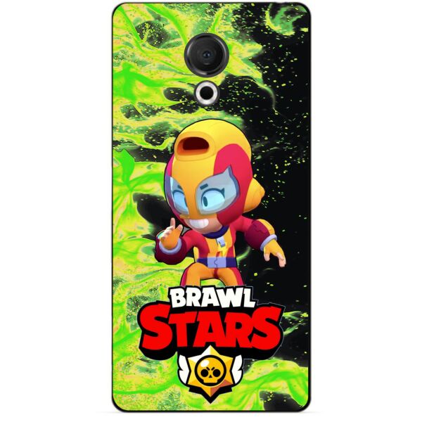 

Силиконовый бампер чехол Candy для Meizu 15 Lite с Героем Brawl Stars Макс