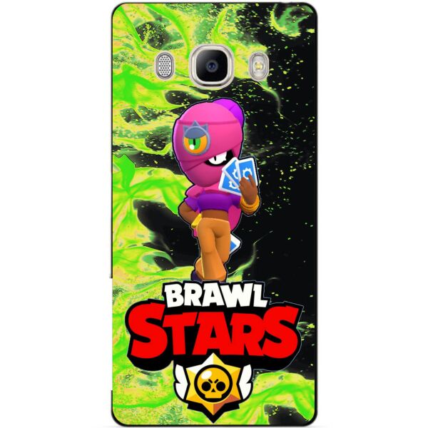 

Силиконовый бампер чехол Candy для Samsung J7 2016 Galaxy J710 героем Brawl Stars Тара