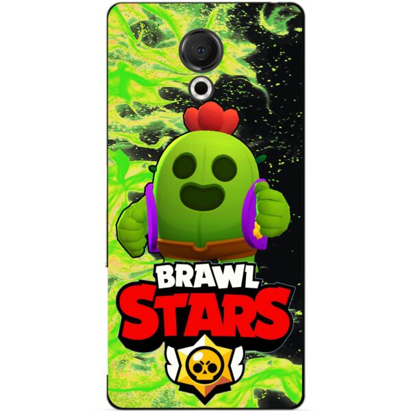 

Силиконовый бампер чехол Candy для Meizu 15 Lite с Героем Brawl Stars Спайк