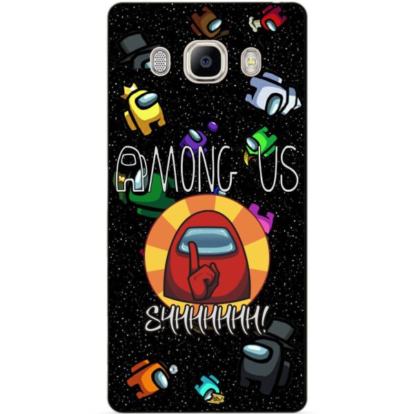 

Силиконовый бампер чехол Candy для Samsung J7 2016 Galaxy J710 рисунком Among Us