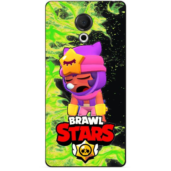 

Силиконовый бампер чехол Candy для Meizu 15 Lite с Героем Brawl Stars Сэнди