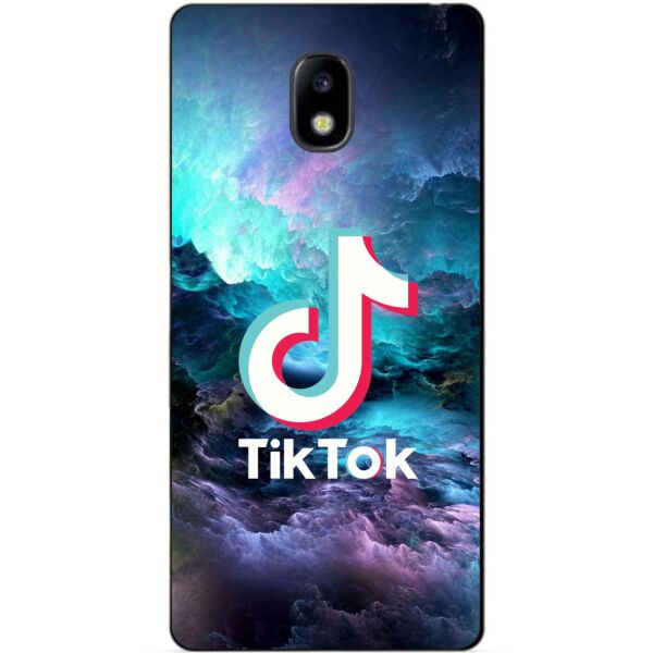 

Силиконовый бампер чехол Candy для Samsung J7 2017 Galaxy J730 рисунком Tik Tok