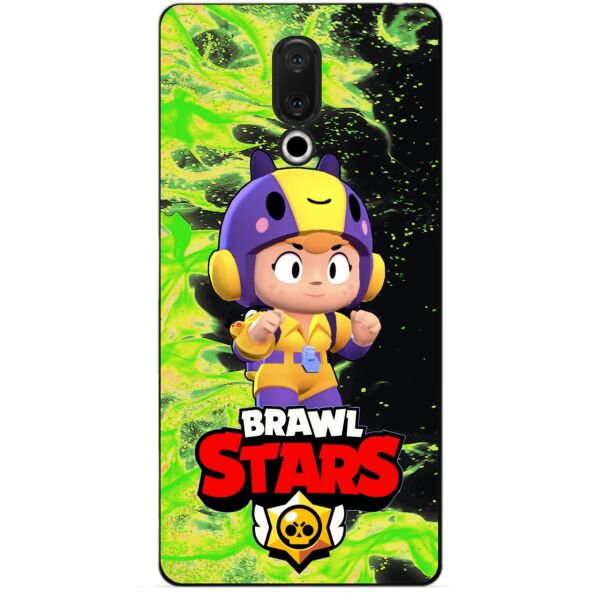 

Силиконовый бампер чехол Candy для Meizu 15 с Героем Brawl Stars Беа