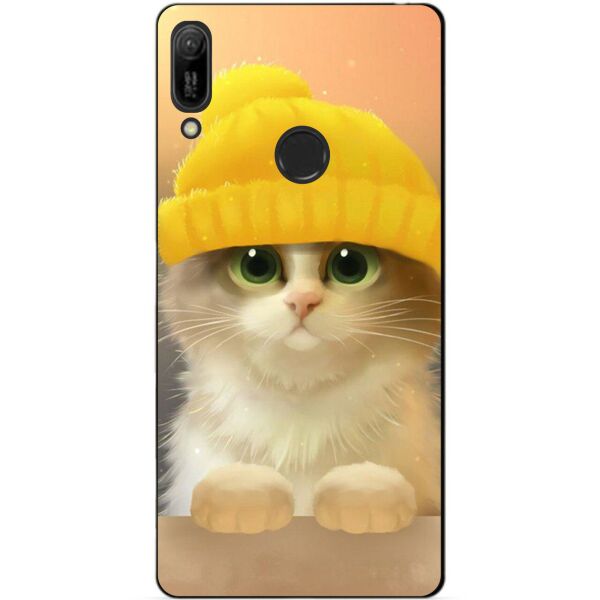 

Силиконовый чехол Candy для Huawei Y6 Pro 2019 с рисунком Котик в шапке