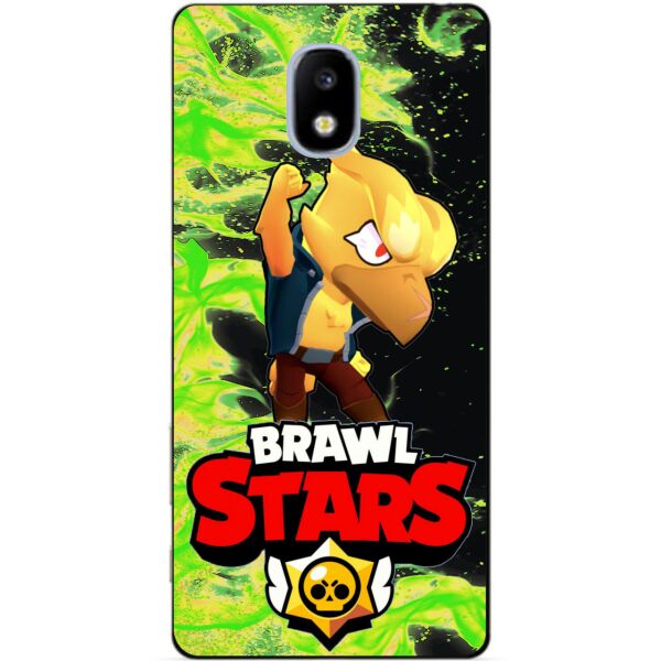 

Силиконовый бампер чехол Candy для Samsung J7 2017 Galaxy J730 с Героем Brawl Stars Ворон Феникс