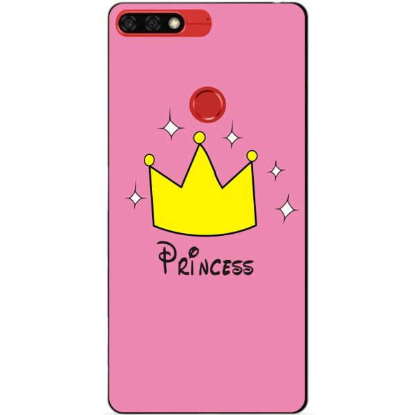 

Бампер силиконовый чехол Candy для Huawei Honor 7c Pro с рисунком Princess