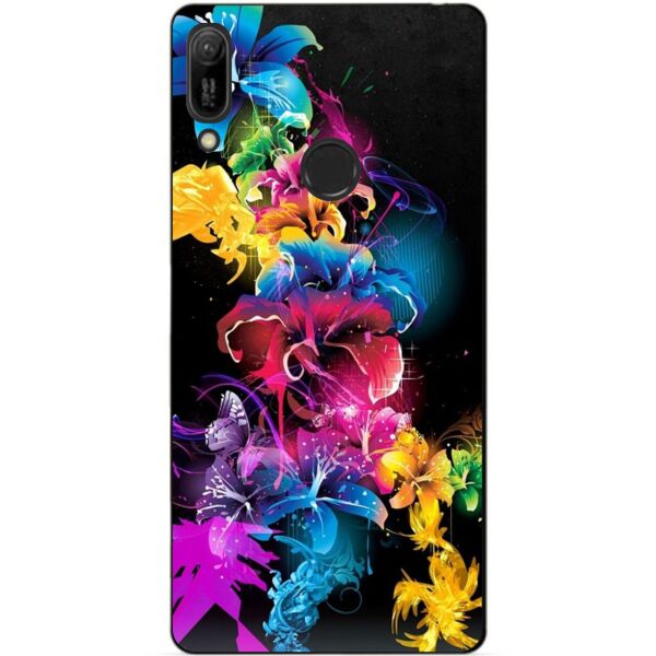 

Силиконовый чехол Candy для Huawei Y6 Pro 2019 с рисунком Неоновые Лилии