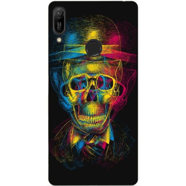 

Силиконовый чехол Candy для Huawei Y6 Pro 2019 с рисунком Неоновый череп