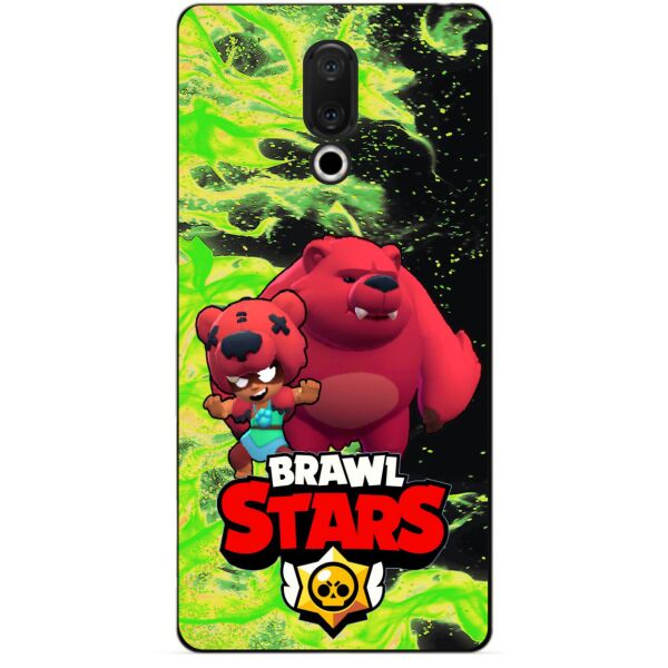 

Силиконовый бампер чехол Candy для Meizu 15 с Героем Brawl Stars Нита Мишка