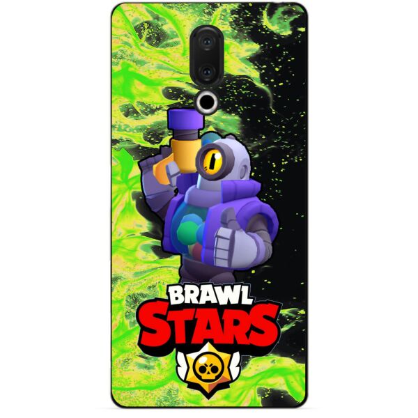 

Силиконовый бампер чехол Candy для Meizu 15 с Героем Brawl Stars Рико