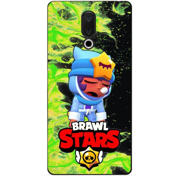 

Силиконовый бампер чехол Candy для Meizu 15 с Героем Brawl Stars Сонный Сэнди