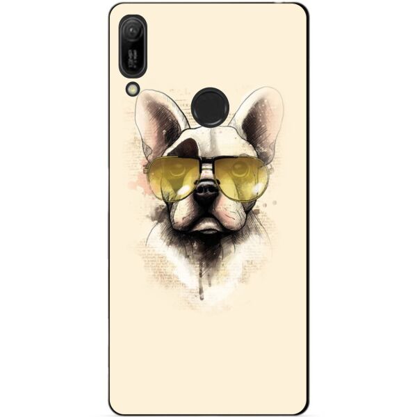 

Силиконовый чехол Candy для Huawei Y6 Pro 2019 с рисунком Собака в очках