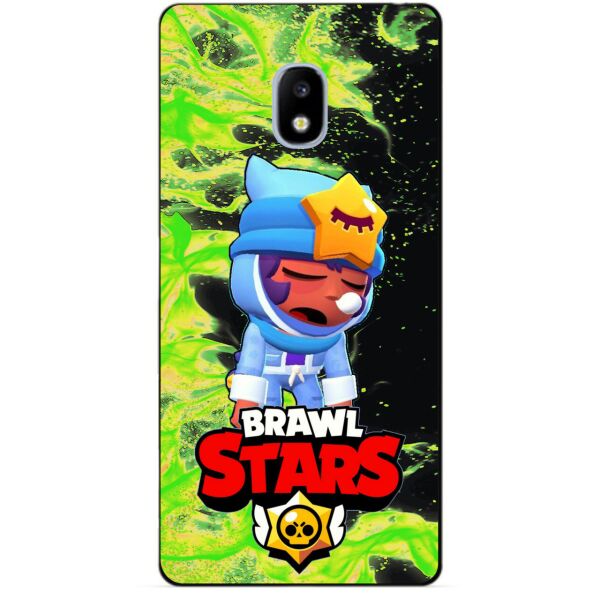 

Силиконовый бампер чехол Candy для Samsung J7 2017 Galaxy J730 с Героем Brawl Stars Сонный Сэнди