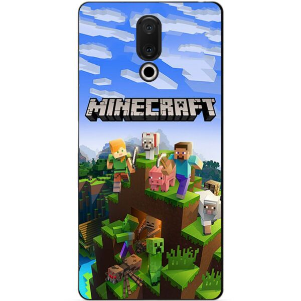 

Силиконовый бампер чехол Candy для Meizu 15 с рисунком Minecraft