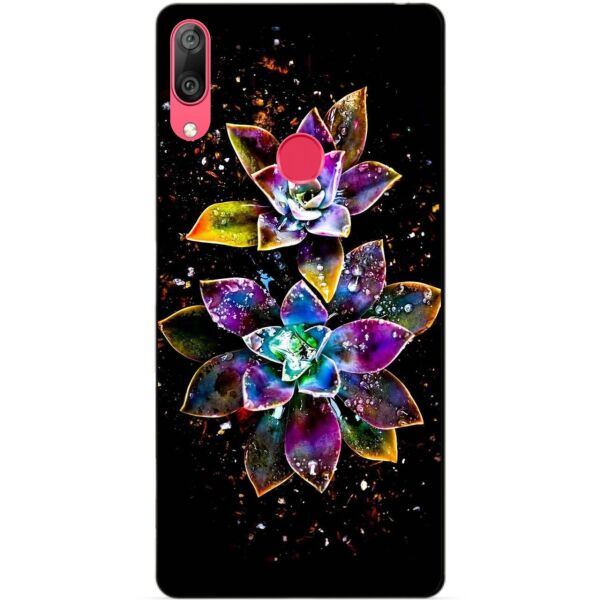 

Силиконовый чехол Candy для Huawei Y7 2019 с рисунком Волшебные цветы