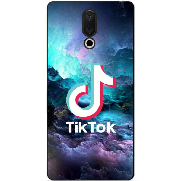 

Силиконовый бампер чехол Candy для Meizu 15 с рисунком Tik Tok